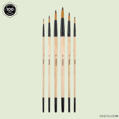 INNEPAUSE™ – Set aus 6 von unseren Aquarellkünstlerinnen ausgewählten Pinseln