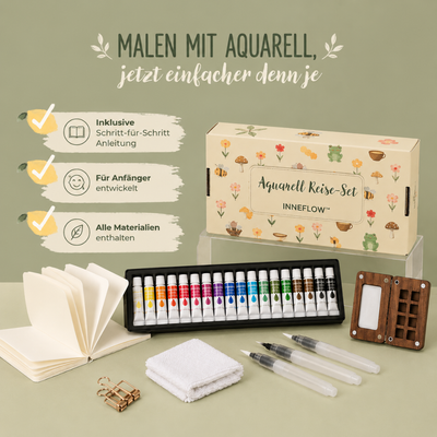 INNEFLOW™ Aquarell Reise-Set